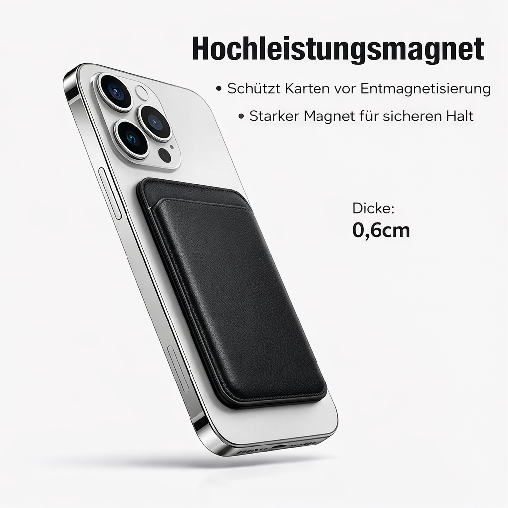 Sorux LuxWallet | MagSafe Leder Karten/Geldhülle